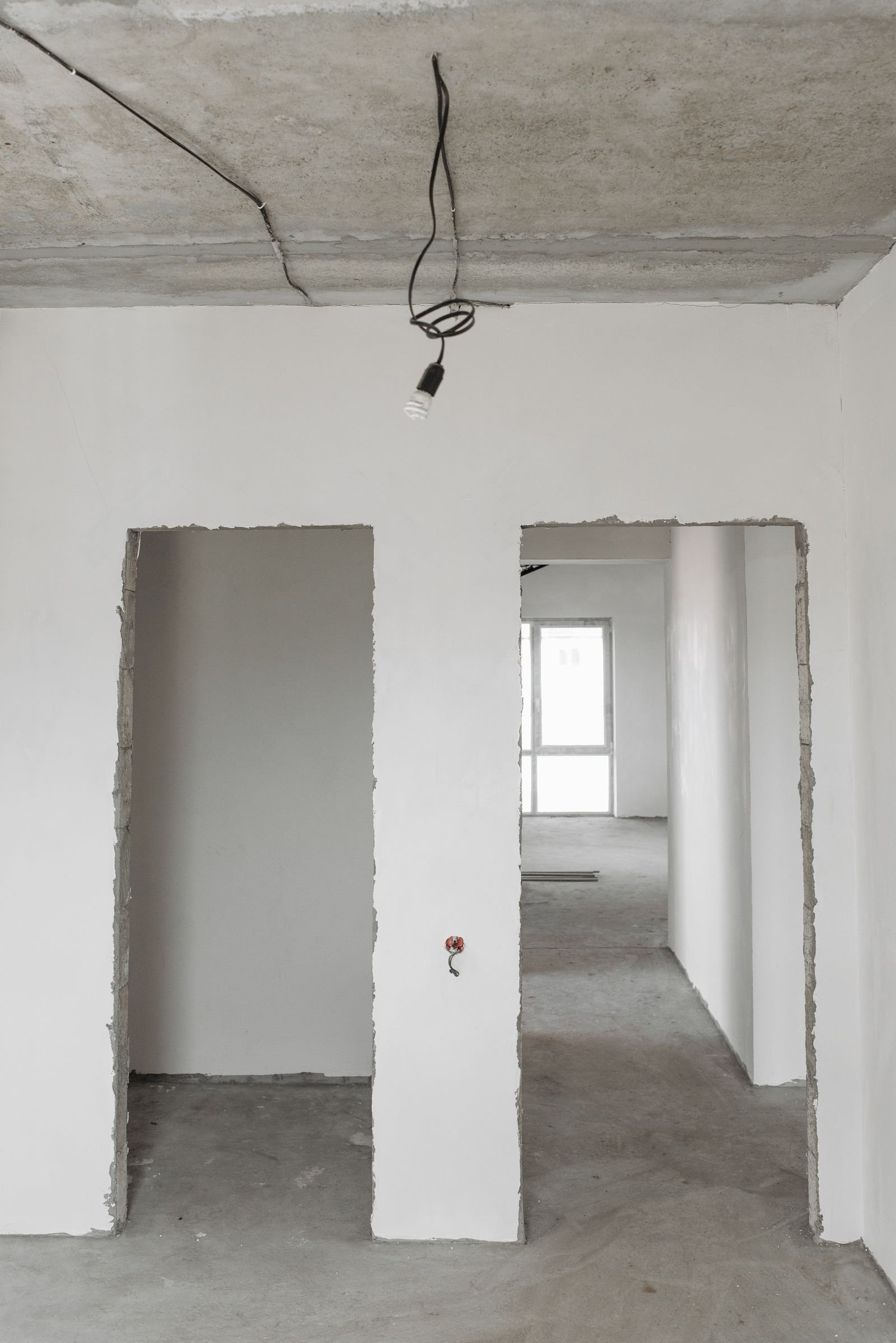 Estancia de una vivienda en obras
